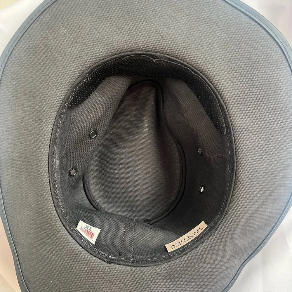 AMERICAN HAT MAKER Head in home limited edition adj sweatband Cowboy Hat - Picture 8 of 15